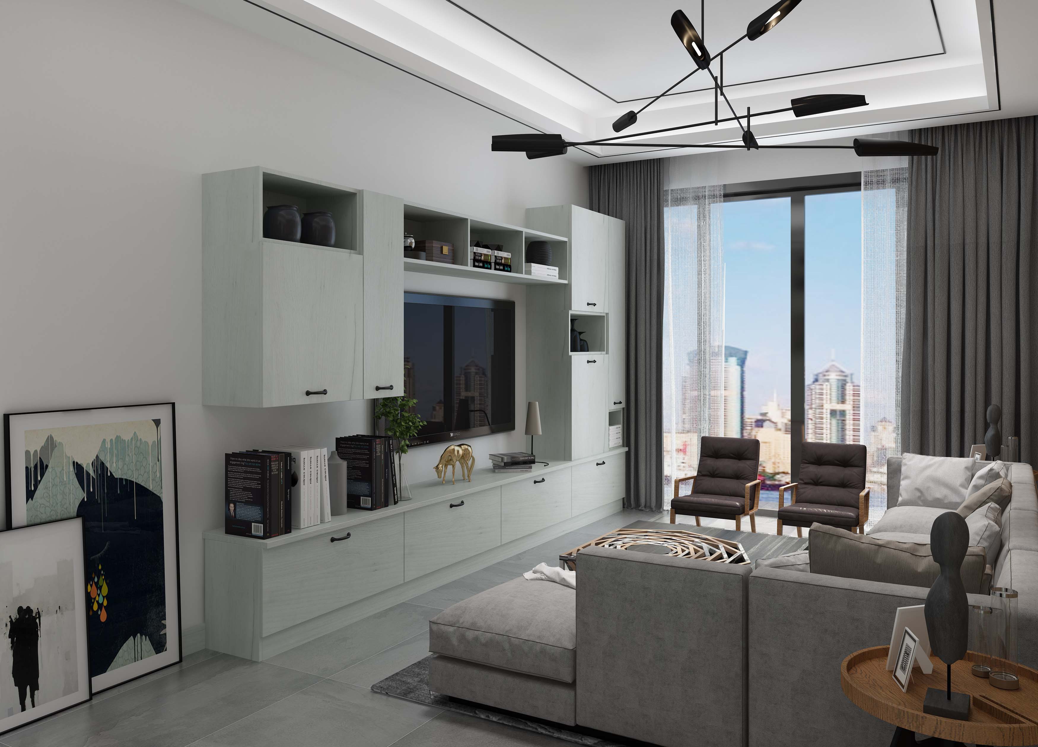 TV units storage cabinet